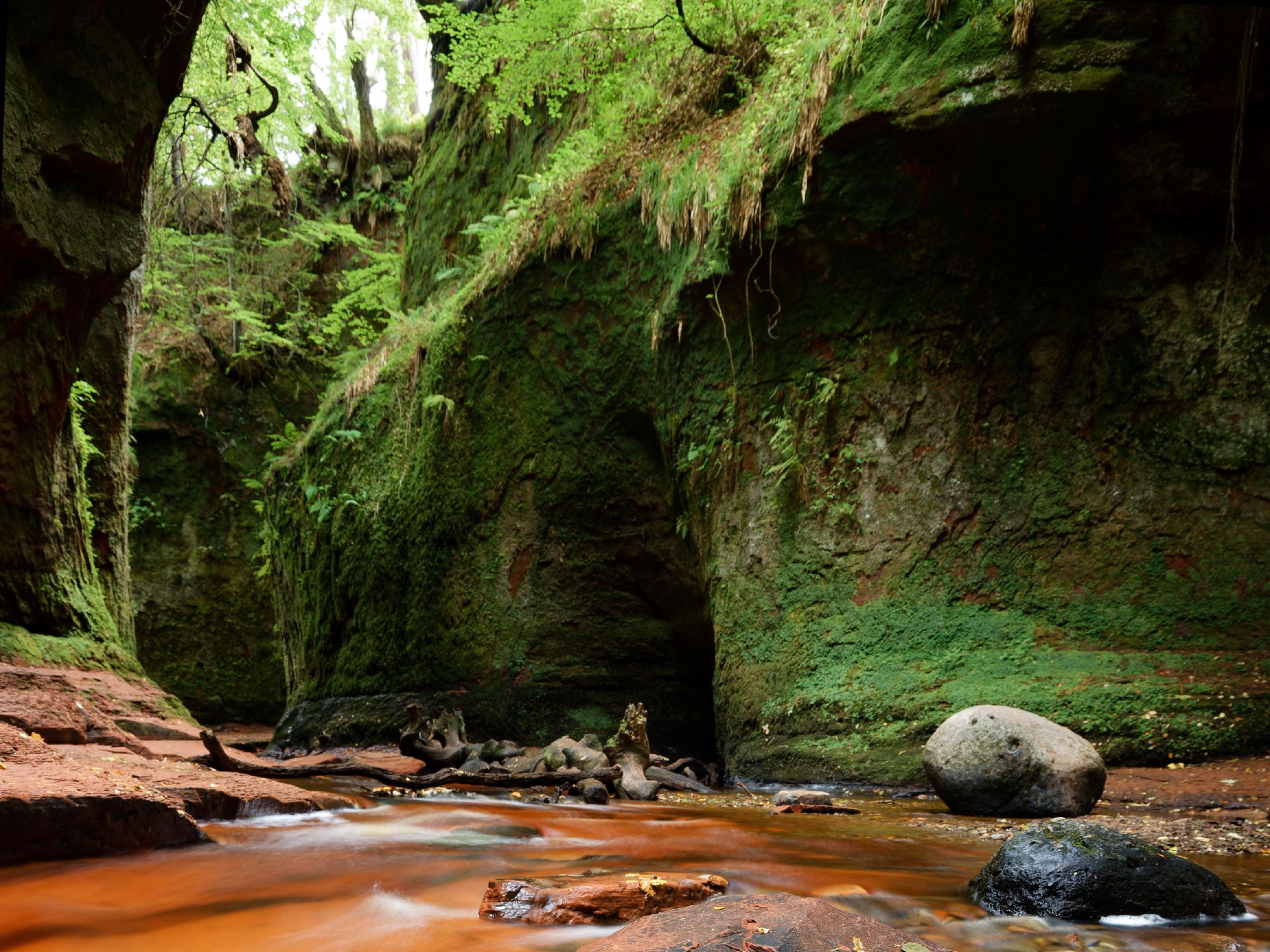 Finnich Glen and the Devil's Pulpit